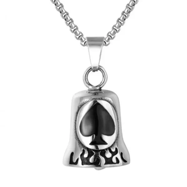 Punk Flame Motorcycle Bell Keychain Pendant Men\'s Hip Hop Rock Riding Exorcism Amulet Jewelry Accessories - Image 21
