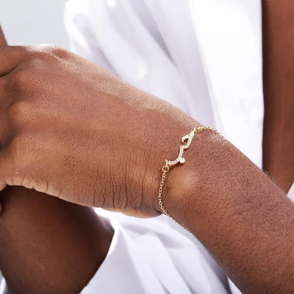 Charm Lovely Arabic CZ Love Statement Bracelets & Bangle For Women Men Stainless Steel Accessories Ketting Pulseira envio gratis - Image 21
