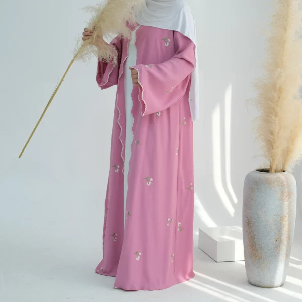 Eid Muslim Abaya for Women Embroidery Cardigan Dresses Abayas Ramadan Morocco Dubai Jalabiya Kaftan Vestidos Arab Long Robe 2025 - Image 24