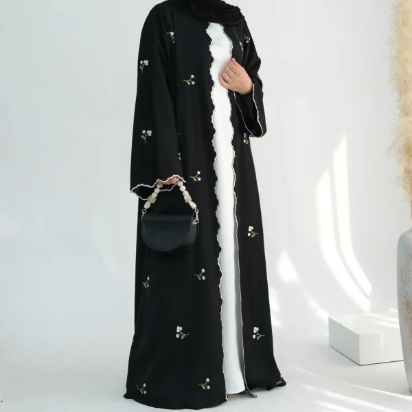Eid Muslim Abaya for Women Embroidery Cardigan Dresses Abayas Ramadan Morocco Dubai Jalabiya Kaftan Vestidos Arab Long Robe 2025 - Image 30