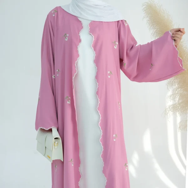 Eid Muslim Abaya for Women Embroidery Cardigan Dresses Abayas Ramadan Morocco Dubai Jalabiya Kaftan Vestidos Arab Long Robe 2025 - Image 27