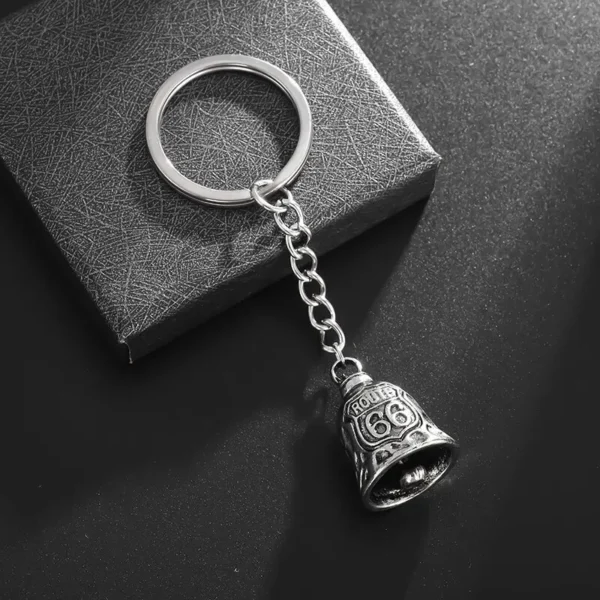 Punk Flame Motorcycle Bell Keychain Pendant Men\'s Hip Hop Rock Riding Exorcism Amulet Jewelry Accessories - Image 17