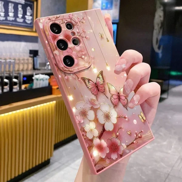 Butterfly Floral Design Phone Case for Samsung Galaxy A56 A16 A15 A35 A55 A34 A54 A33 A53 A32 S25 S23 Ultra S22 Plus S24FE Cover - Image 2