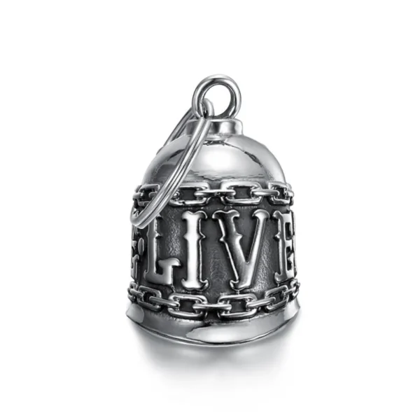 Punk Flame Motorcycle Bell Keychain Pendant Men\'s Hip Hop Rock Riding Exorcism Amulet Jewelry Accessories - Image 13