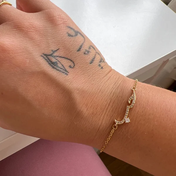 Charm Lovely Arabic CZ Love Statement Bracelets & Bangle For Women Men Stainless Steel Accessories Ketting Pulseira envio gratis - Image 3