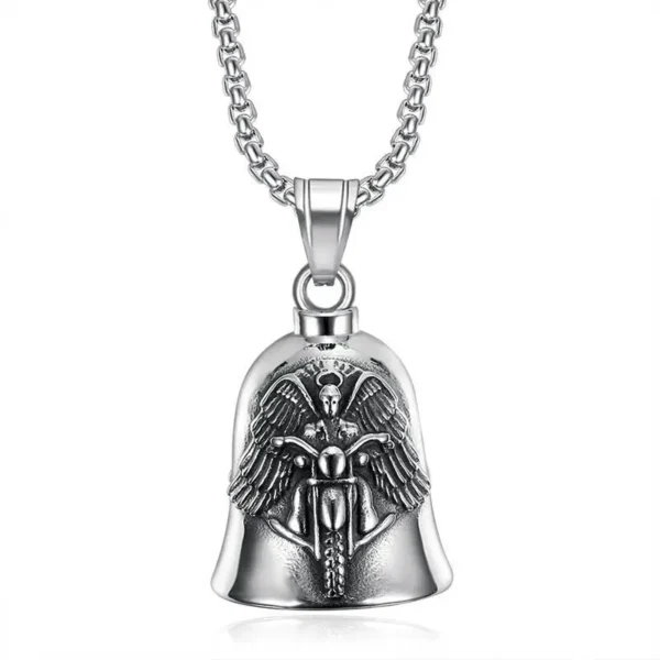Punk Flame Motorcycle Bell Keychain Pendant Men\'s Hip Hop Rock Riding Exorcism Amulet Jewelry Accessories - Image 39