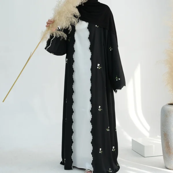 Eid Muslim Abaya for Women Embroidery Cardigan Dresses Abayas Ramadan Morocco Dubai Jalabiya Kaftan Vestidos Arab Long Robe 2025 - Image 29