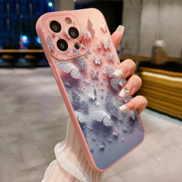 Butterfly Floral Design Phone Case for Samsung Galaxy A56 A16 A15 A35 A55 A34 A54 A33 A53 A32 S25 S23 Ultra S22 Plus S24FE Cover - Image 4