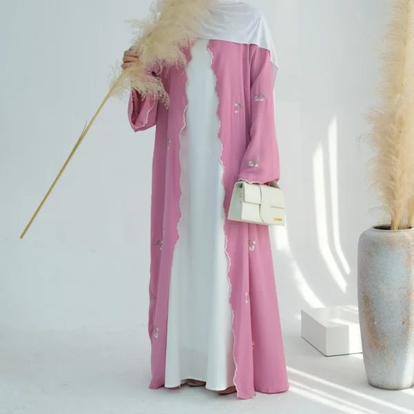 Eid Muslim Abaya for Women Embroidery Cardigan Dresses Abayas Ramadan Morocco Dubai Jalabiya Kaftan Vestidos Arab Long Robe 2025 - Image 22