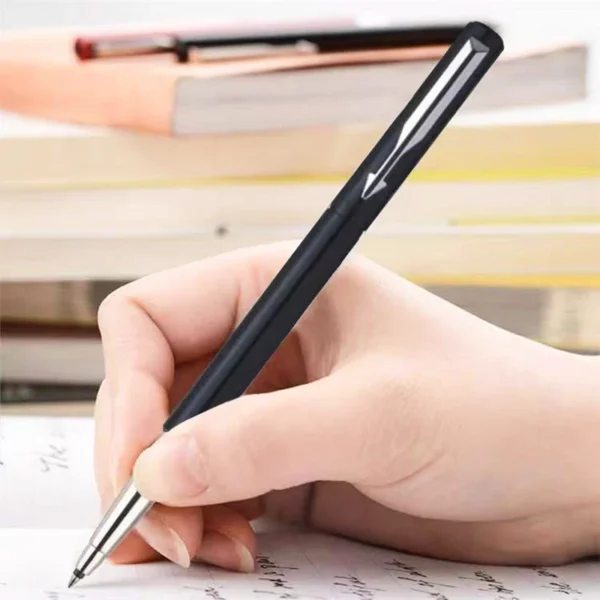Hot Classic Design Parker Metal Roller Ballpoint Pen Business Office Signature Rollerball Pens Matte Black School Write Pen - Image 2