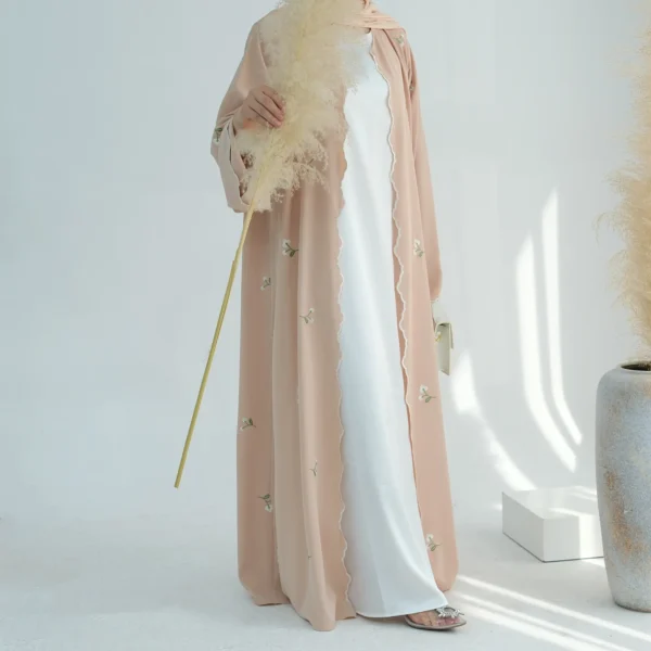 Eid Muslim Abaya for Women Embroidery Cardigan Dresses Abayas Ramadan Morocco Dubai Jalabiya Kaftan Vestidos Arab Long Robe 2025 - Image 15