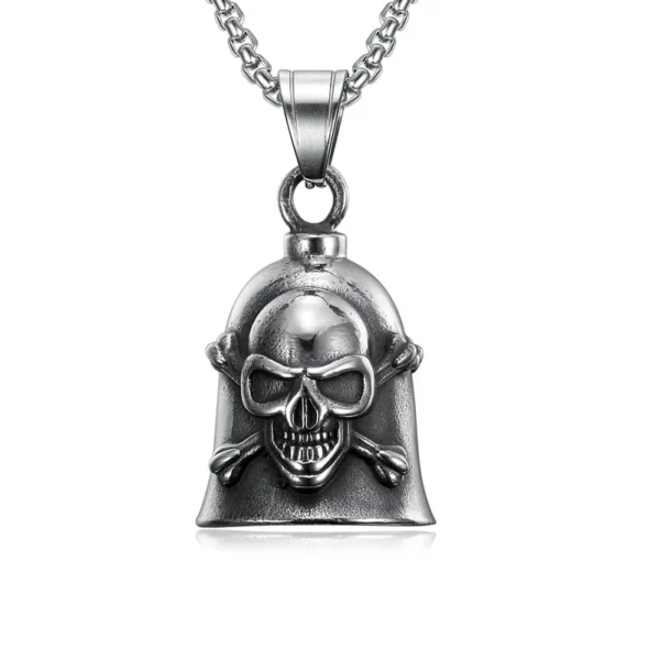 Punk Flame Motorcycle Bell Keychain Pendant Men\'s Hip Hop Rock Riding Exorcism Amulet Jewelry Accessories - Image 12