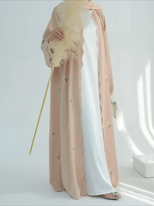 Eid Muslim Abaya for Women Embroidery Cardigan Dresses Abayas Ramadan Morocco Dubai Jalabiya Kaftan Vestidos Arab Long Robe 2025 - Image 6
