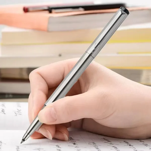 Hot Classic Design Parker Metal Roller Ballpoint Pen Business Office Signature Rollerball Pens Matte Black School Write Pen - Image 4