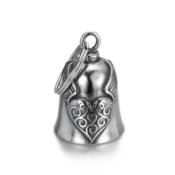 Punk Flame Motorcycle Bell Keychain Pendant Men\'s Hip Hop Rock Riding Exorcism Amulet Jewelry Accessories - Image 19