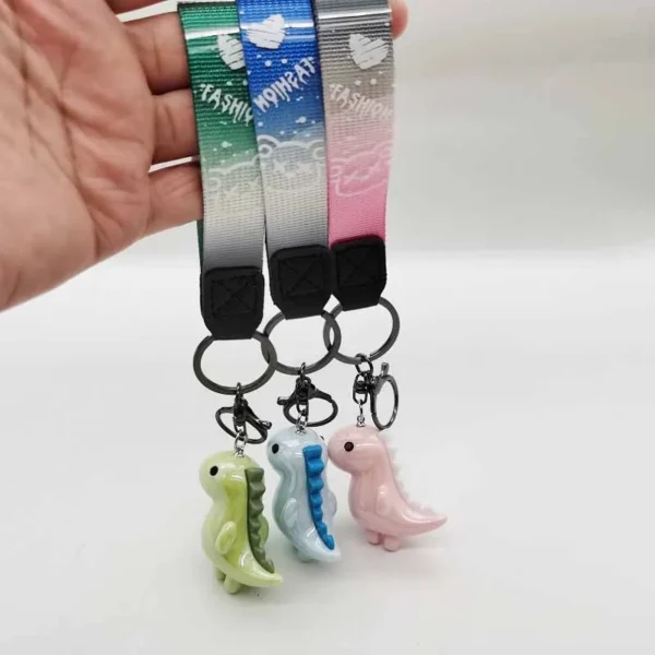 Cute Bear Keychain With Strap The Best Car Key Keyring Animal Bag Backpack Key Chain Charm Pendant Accessory Gift For Friend - Image 18