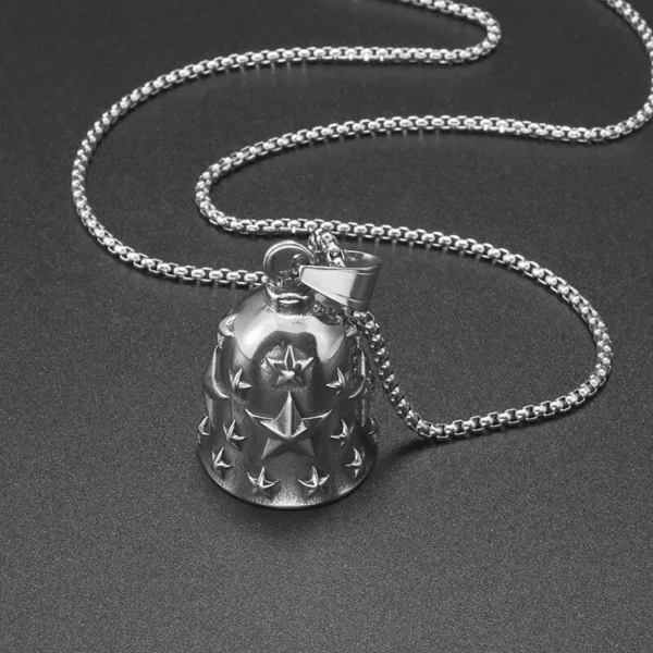 Punk Flame Motorcycle Bell Keychain Pendant Men\'s Hip Hop Rock Riding Exorcism Amulet Jewelry Accessories - Image 54