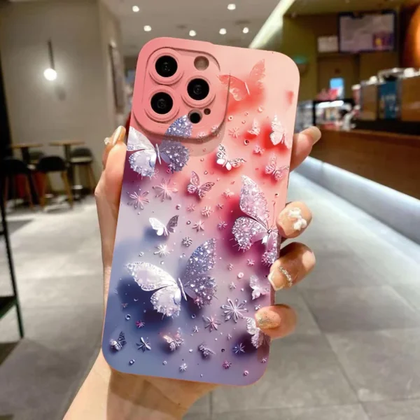 Butterfly Floral Design Phone Case for Samsung Galaxy A56 A16 A15 A35 A55 A34 A54 A33 A53 A32 S25 S23 Ultra S22 Plus S24FE Cover - Image 8