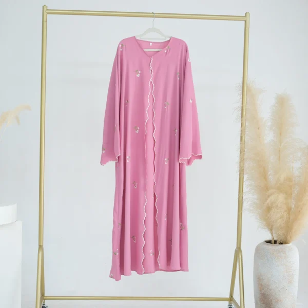 Eid Muslim Abaya for Women Embroidery Cardigan Dresses Abayas Ramadan Morocco Dubai Jalabiya Kaftan Vestidos Arab Long Robe 2025 - Image 39