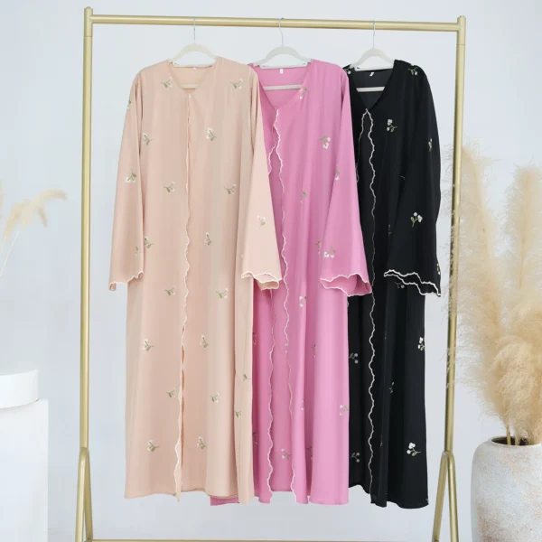 Eid Muslim Abaya for Women Embroidery Cardigan Dresses Abayas Ramadan Morocco Dubai Jalabiya Kaftan Vestidos Arab Long Robe 2025 - Image 36