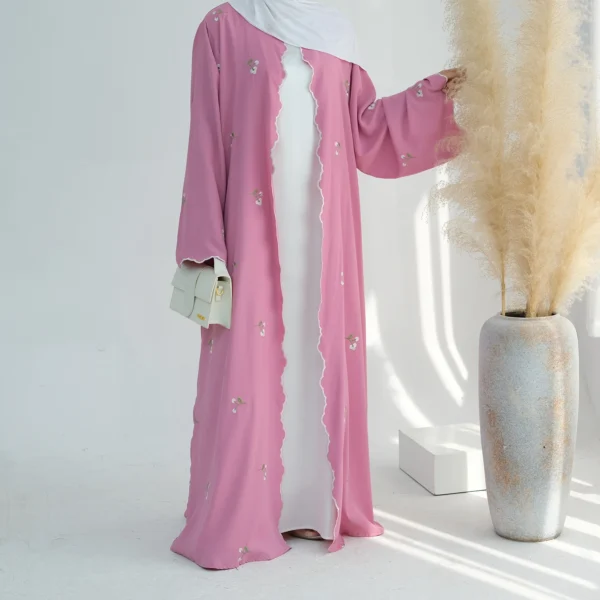 Eid Muslim Abaya for Women Embroidery Cardigan Dresses Abayas Ramadan Morocco Dubai Jalabiya Kaftan Vestidos Arab Long Robe 2025 - Image 21