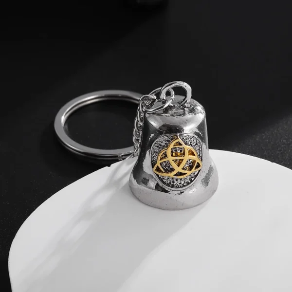 Punk Flame Motorcycle Bell Keychain Pendant Men\'s Hip Hop Rock Riding Exorcism Amulet Jewelry Accessories - Image 16
